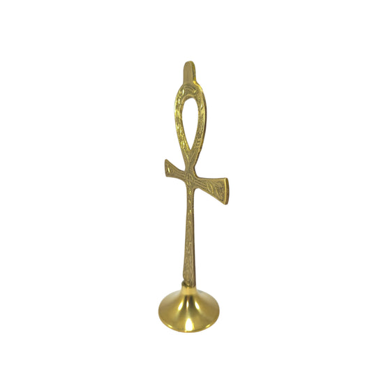 Cruz de Ankh de Bronce – 18 cm Símbolo de Vida Eterna y Sanación Emocional