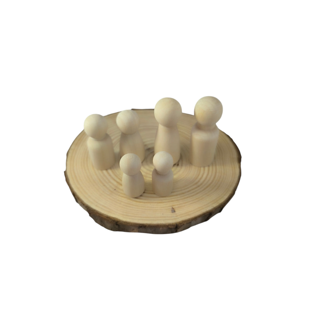 Set 50 FAMORES figuras de madera para constelacion familiar