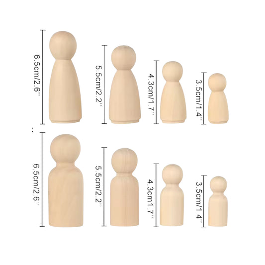 Set 50 FAMORES figuras de madera para constelacion familiar