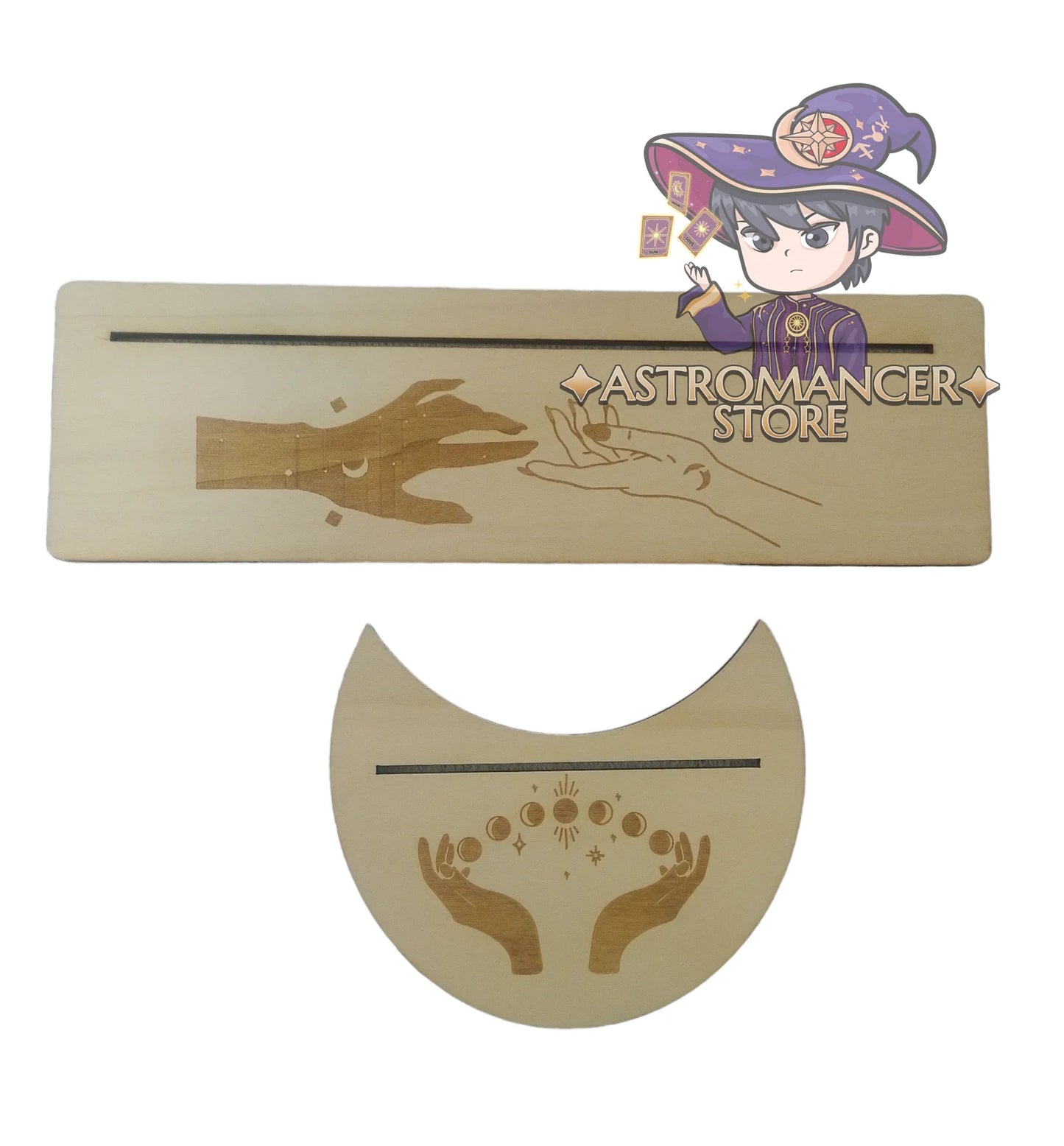 Soporte para cartas de Tarot u Oraculo