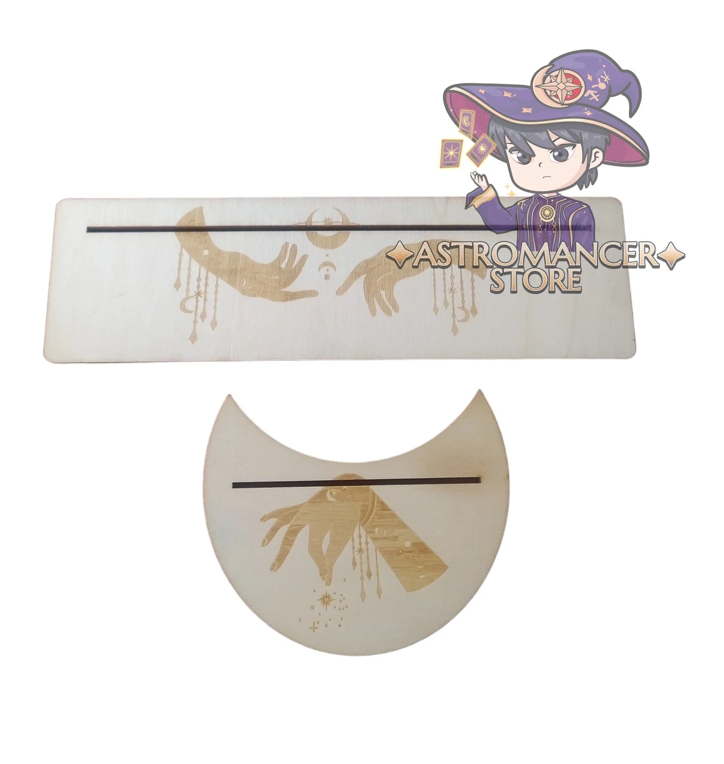 Soporte para cartas de Tarot u Oraculo