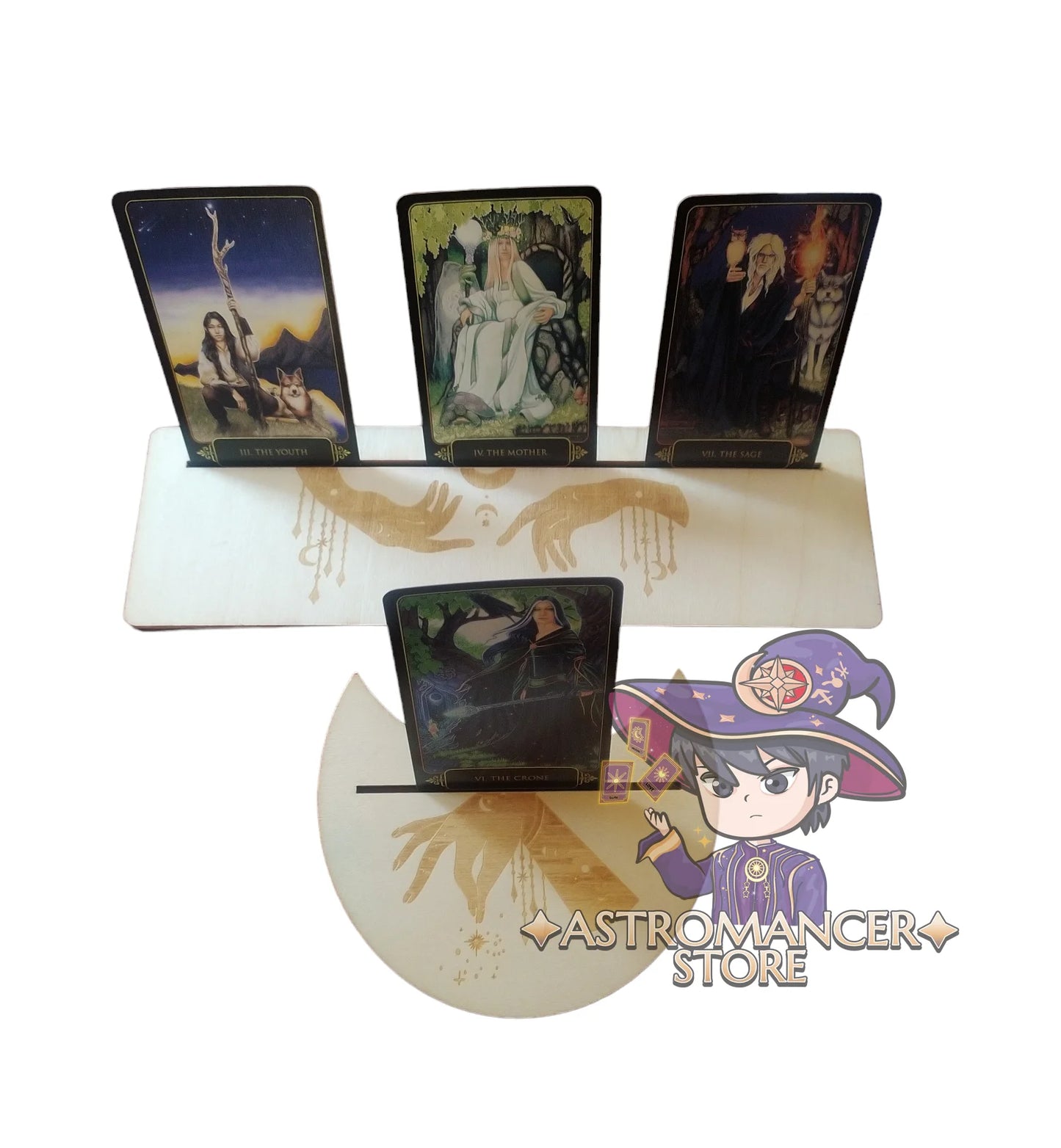 Soporte para cartas de Tarot u Oraculo