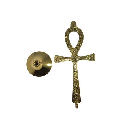 Cruz de Ankh de Bronce – 18 cm  Símbolo de Vida Eterna y Sanación Emocional