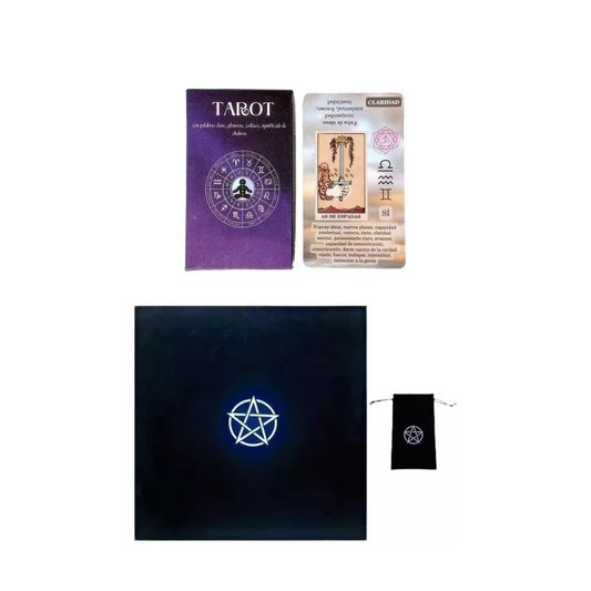 Tarot Español Significados + Bolsa Funda Con Mantel