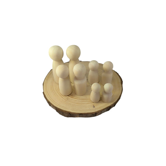 Set 50 FAMORES figuras de madera para constelacion familiar