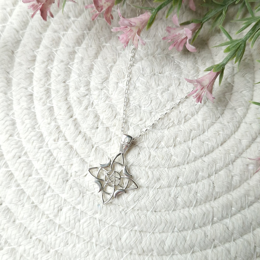 Nudo de Bruja Plata 950 con Lunas Astromancer Store_tienda_de_tarot