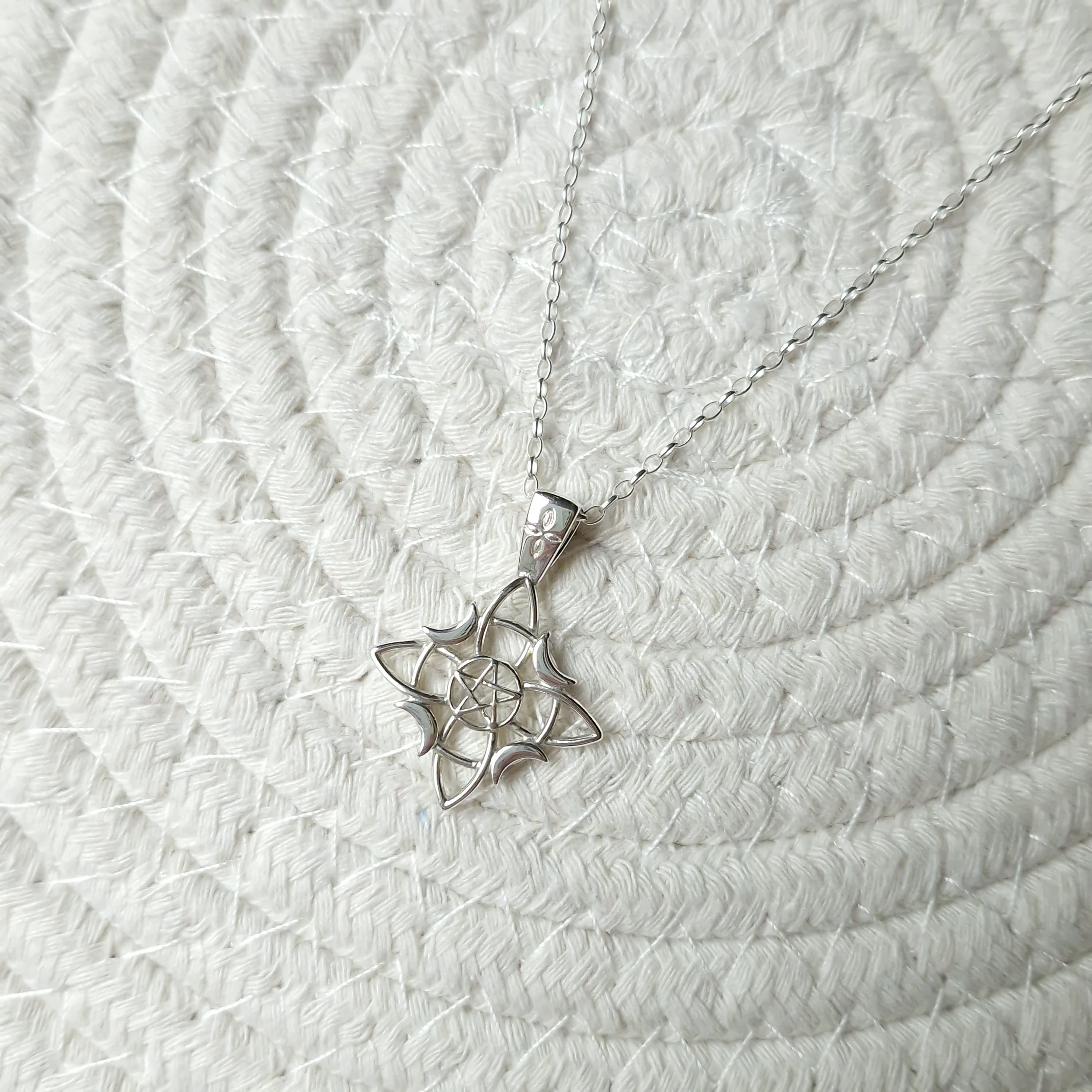 Nudo de Bruja Plata 950 con Lunas Astromancer Store_tienda_de_tarot