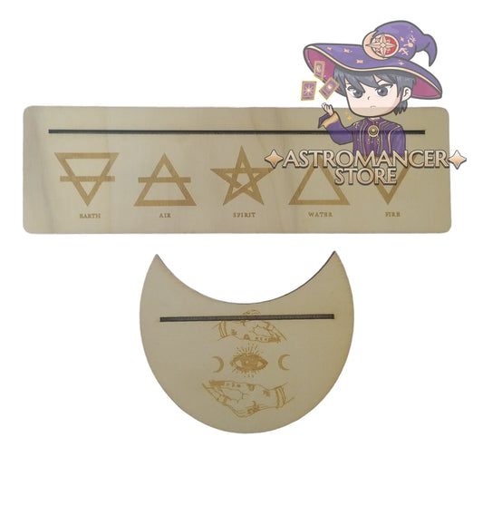 Soporte para cartas de Tarot u Oraculo